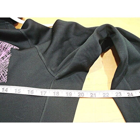 Womens Nike Therma Fit Zip Front Hoodie JUST DO IT Graphic Black Pink Size Small - Picture 5 of 12